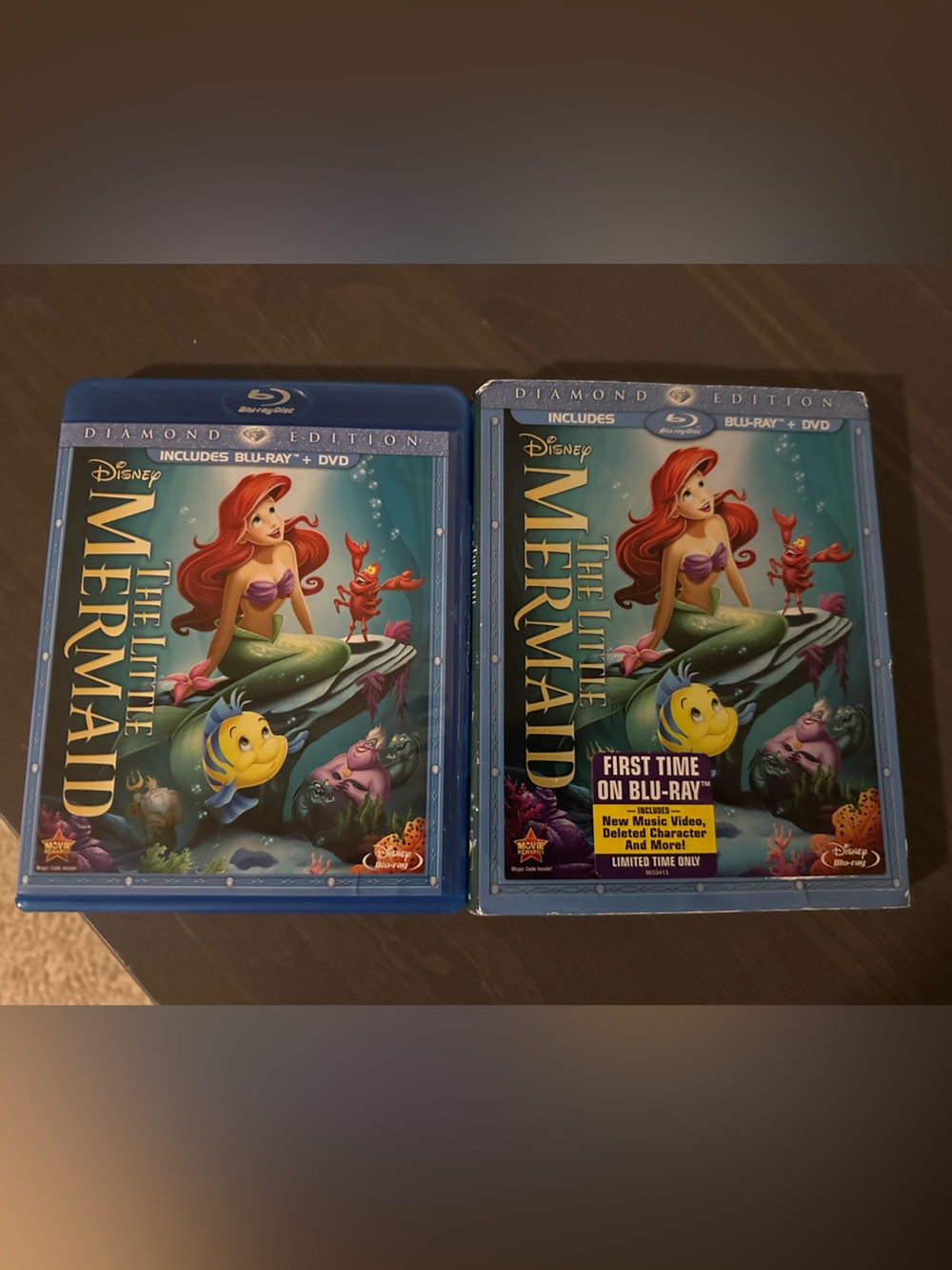 The Little Mermaid Diamond Edition Blu-ray and DVD combo